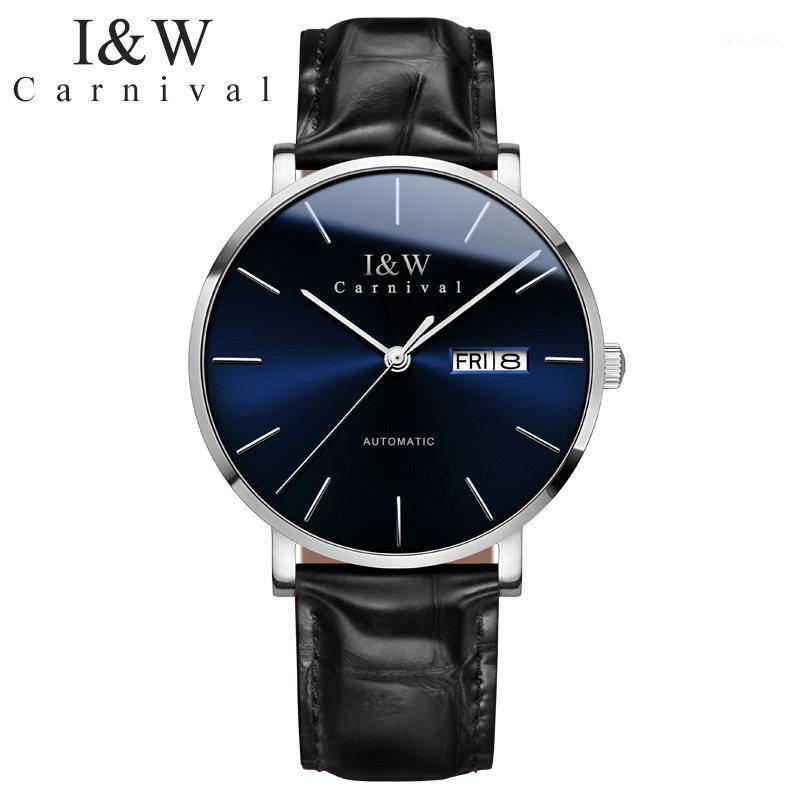 

Switzerland Carnival Men Watches Japan Import NH36A SII O Automatic Mechanical Movement Watch Croc Band C8028-6 Wristwatches, Item 1 blue coffee