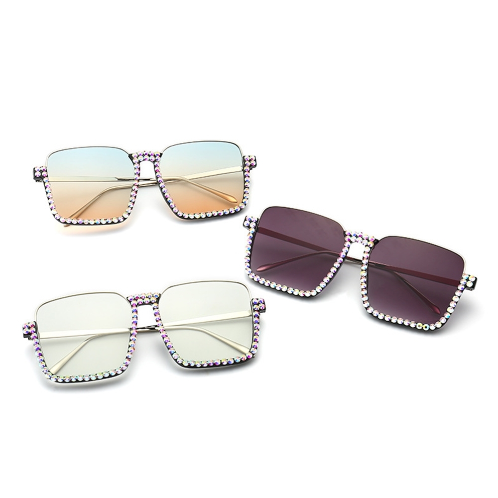 

80% Off Store Online Sunglasses Women's trendy big face show thin, with diamond, anti ultraviolet