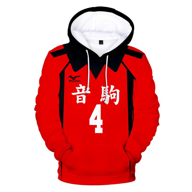 

Men's Hoodies & Sweatshirts Anime Haikyuu Cosplay Kostuum Japan Kozume Kenma Kuroo Tetsurou Unisex 3D Casual Volledige Print Regelmatige, Black