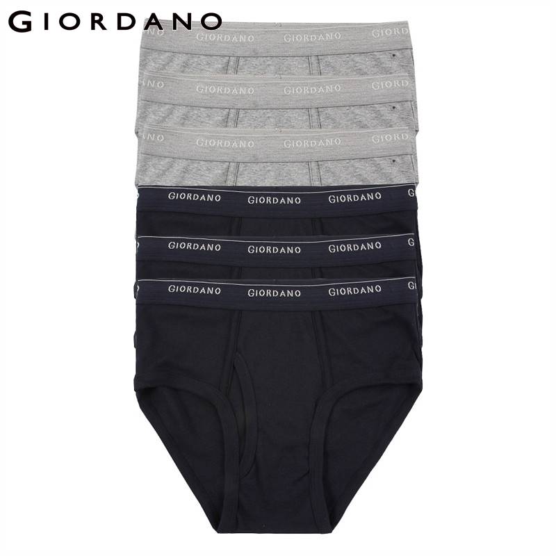

Giordano Men Underwear Mens Briefs 6pcs Solid Underwear Men Ropa Interior Hombre Briefs Men Cotton Cueca Masculina Calzoncillos, 49black