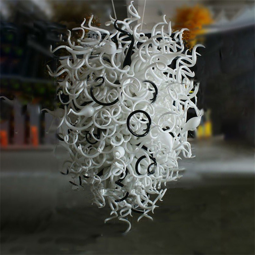 

Modern Hanging Lamps 32*54 Inches LED Pendant Lights Crystal Chandelier Lighting Fixture Hand Blown Glass Chandeliers for House Decoration-W