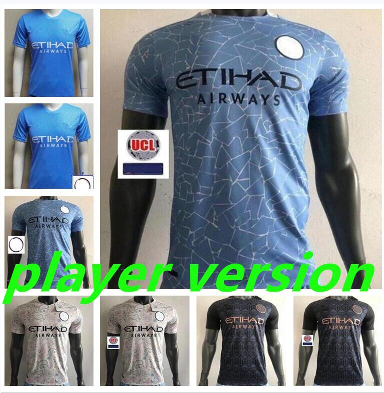 

Manchester soccer jersey Player Version 20212 2022 G. JESUS CITY STERLING FERRAN DE BRUYNE KUN AGUERO football shirts MAN uniform men, 20/21