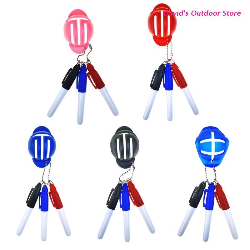 

Golf Training Aids Liner Marker Scribe Supplies Ball Putting 3 Line Stencil X3UA