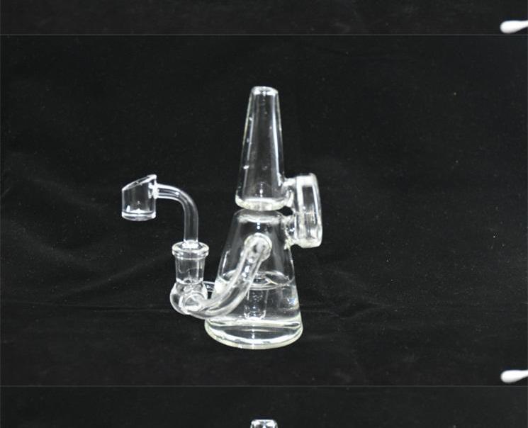 

Glass hookah, drill tower smoking pipe, Boggs recycler bubbler 14 mm joint, factory direct price concessions