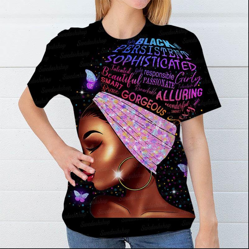 

Womens T Shirts for Women Queens Black Clothing 3D Print Lady Top Graphic Shirt Girls Ladies Female, White