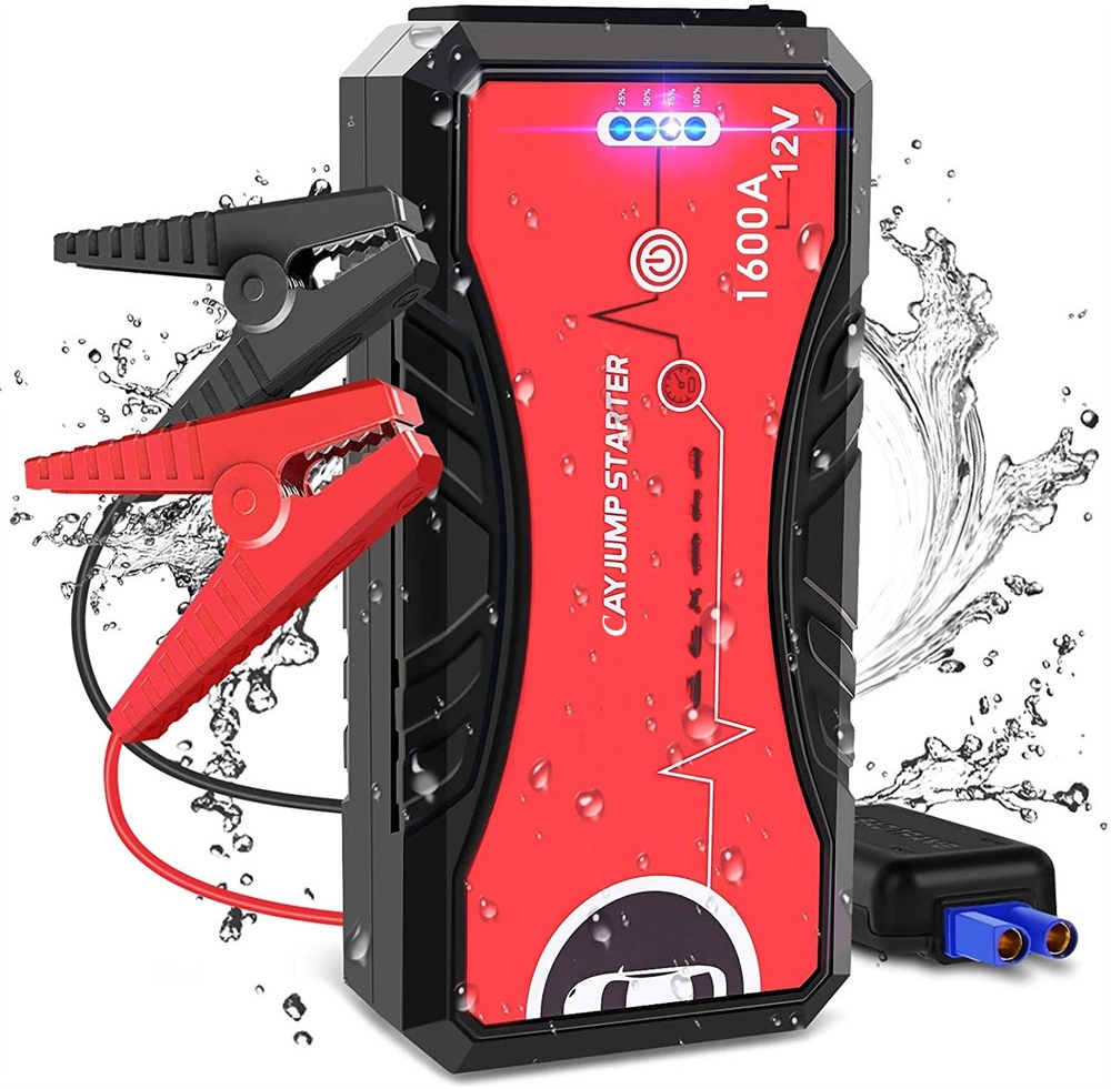 

Jump Starter NW100 battery 1600A Peak 2000mAH (up to 7.0L Gas and up 6.0L Diesel Engines) 12V Auto Booster Portable Power Pack with flashlight