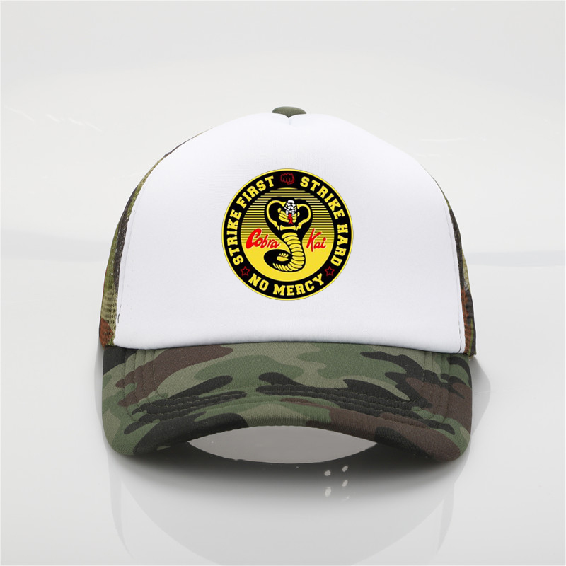 

Cobra Kai Karate Kid Movie Baseball Hats hombre camiseta printed hip hop hat Men and Women Fashion Summer Sun Hat, Red