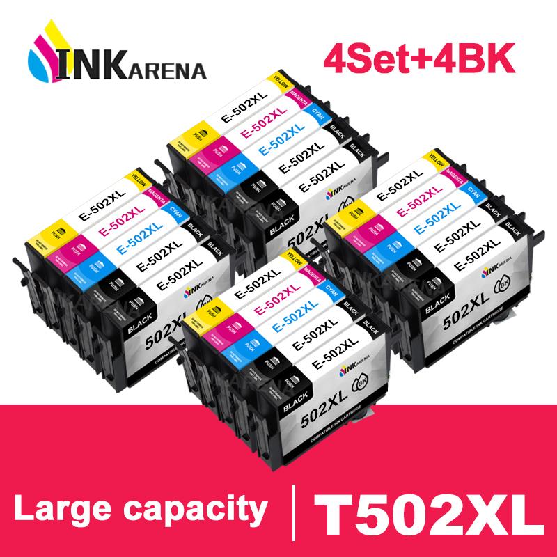 

502 502XL Full Ink Cartridge With Chip Compatible For XP5100 Xp5105 WF2860 WF2865 Printers Cartridges