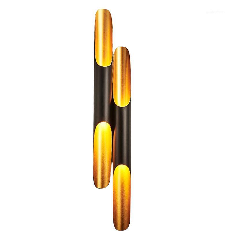 

Wall Lamp Modern LED Light Sconce Up Down Aluminum Pipe Wing Bedside Living Room Home Decoration Lighting Fixtures