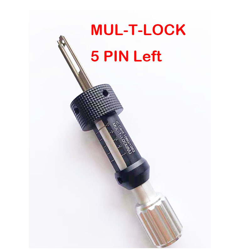 

2021 MUL-T-LOCK 5Pins (L) Decoder and Pick Tool MUL T LOCK 5 PINS Left Side Locksmith Tools Lock Pick Set