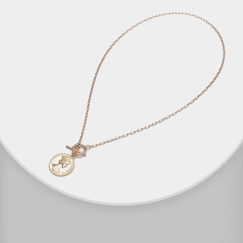 

Amorita Boutique Vintage Woman Head Necklace Chains