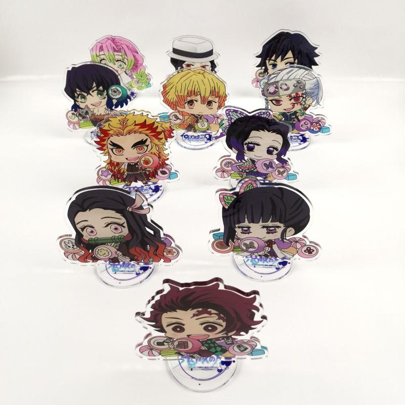 

Keychains Japan Anime Demon Slayer Kimetsu No Yaiba Acrylic Stand Model Nezuko Zenitsu Figure Display Decoration Action Plate