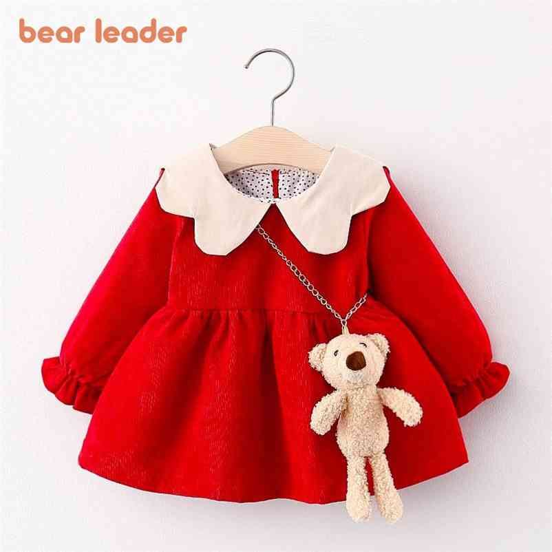 

Infant Casual Dresses Autumn Christmas Fashion Kid Girl Ruffles Dress Lovely Baby Clothes born Vestido Suits 210429, Ah3041green