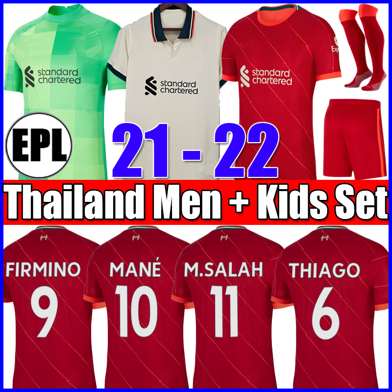 

21 22 LVP Tops M.SALAH ALEXANDER ARNOLD DIOGO J soccer jersey ORIGI MILNER A.BECKER football shirt SHAQIRI HENDERSON WIJNALDUM men kit 2021 2022 KEITA kids sets socks, Ireland 90 home