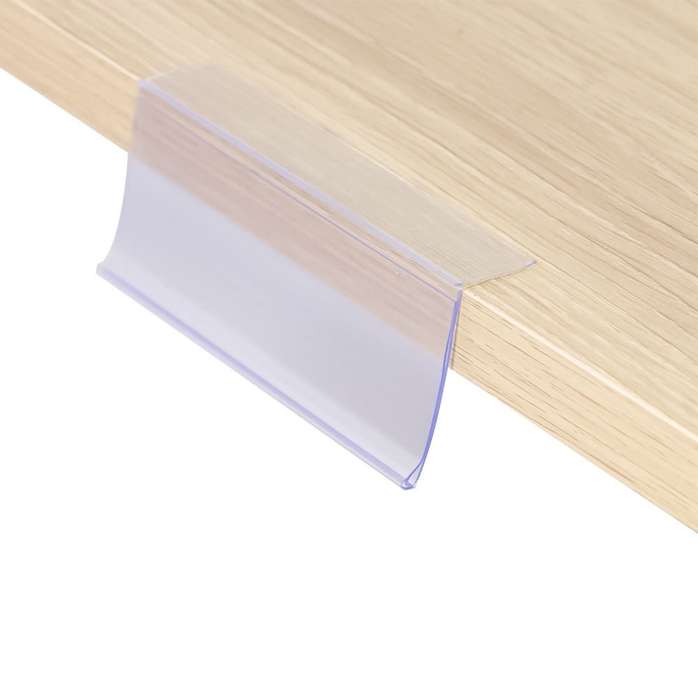 4*10cm Self-adhesive Data Strip Label Holder Tray Rack Shelf Display Clear Scanner Rail Price Tag Card Sign Frame Clip Talker-image-754917697
