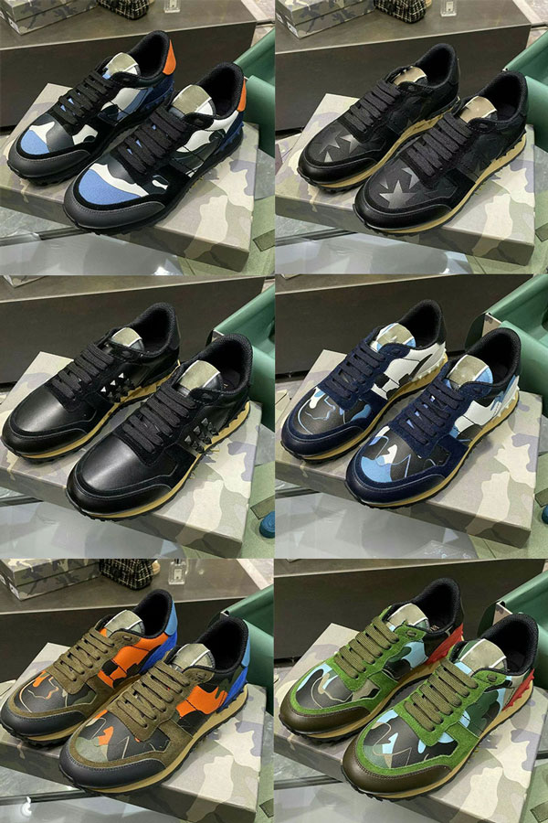 

Designer men's sports shoes casual shoes leather calfskin top technology knitting platform sports shoes blue gray black red large, Grey