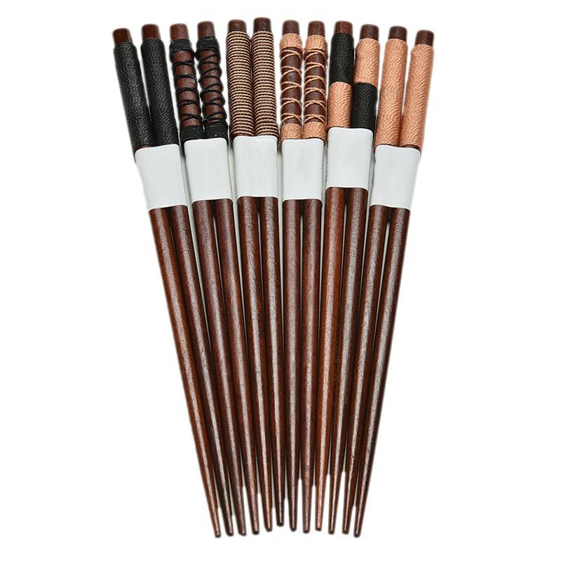 

High Quality Wooden Packaging Household Cylindrical Chopsticks Tableware