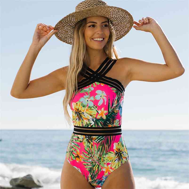 

Miturn Sexy Printed Padded Women Swimwear Swimsuit Female Full Back Bather Bathing Suit 210629, Zt584-2
