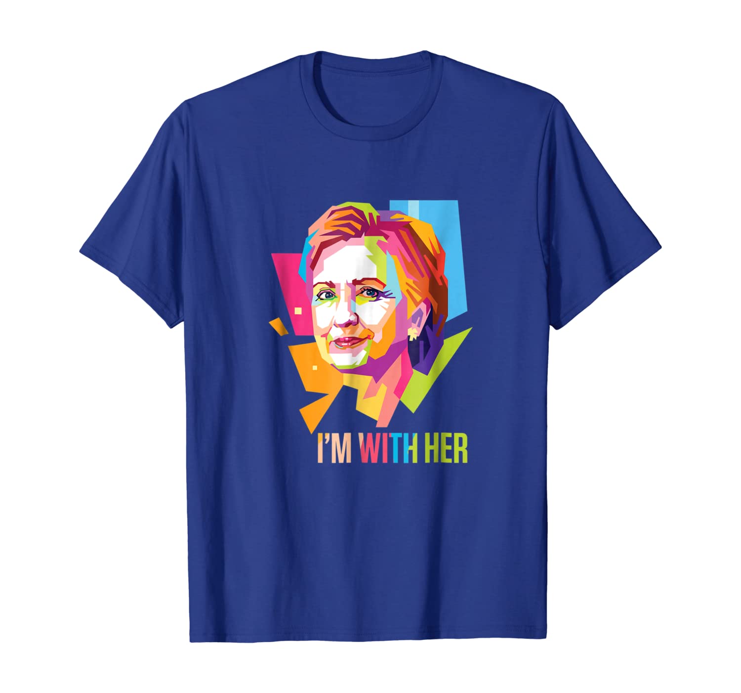 

hillary clinton- i"m with her t-shirt, White;black