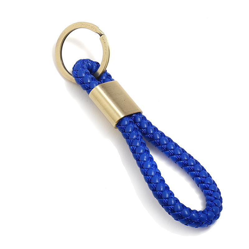 

Keychains Hand Made PU Leather Strap Key Chains Car Woven Cord Chain Holder DIY Accessories For Lovers