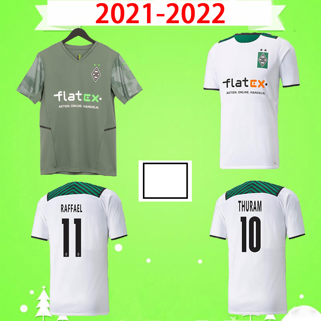

2021 2022 Borussia MÖNCHENGLADBACH Soccer Jerseys 21 22 KRAMER HERRMANN ZAKARIA THURAM STINDL child boys kids kit Monchengladbach Football shirt home away, 21/22 home