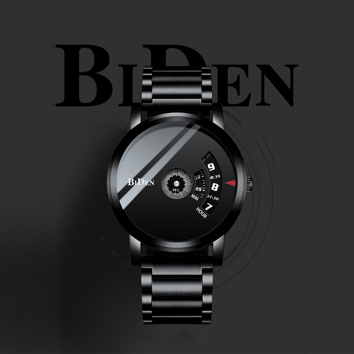 

trendy men's and women's watch without pointer, Silver