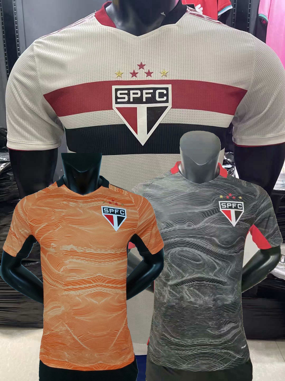 

Player version 2021 2022 Sao Paulo Soccer Jerseys Luciano Liziero PATO PABLO DANI ALVES 21 22 football shirt