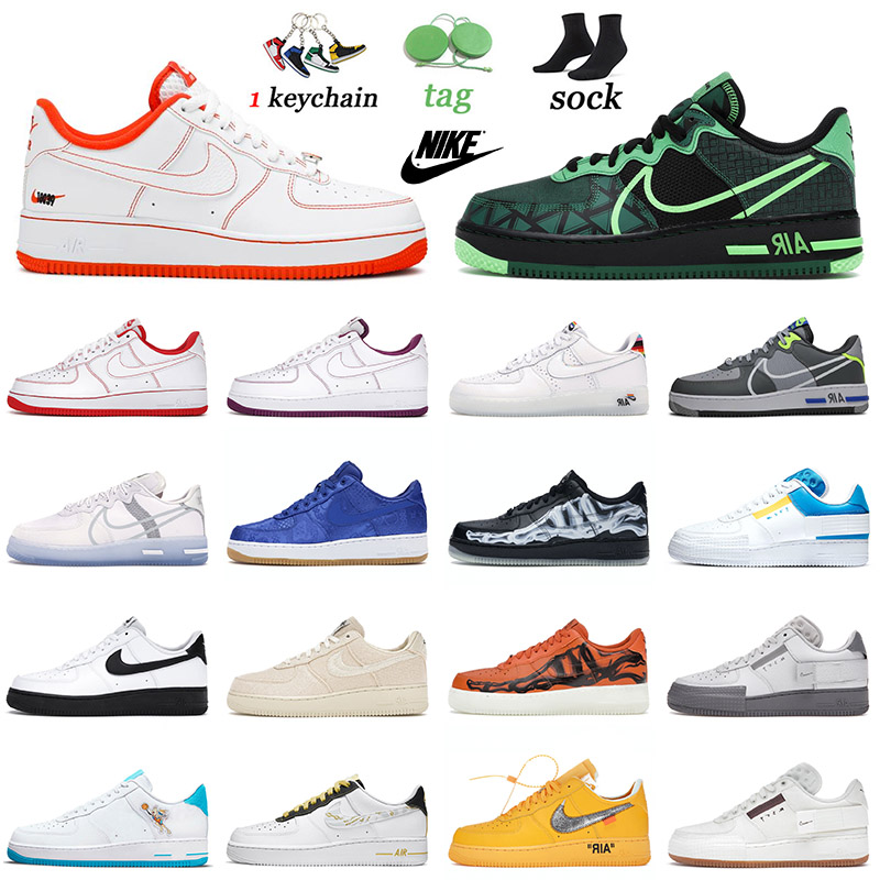 

NIK Air Force 1 React Type N.354 Running Shoes Rucker Park Najia Light Bone Astronomy Blue Outside The Lines Platform Low Sneakers 36-45, D19 react light smoke grey 36-45