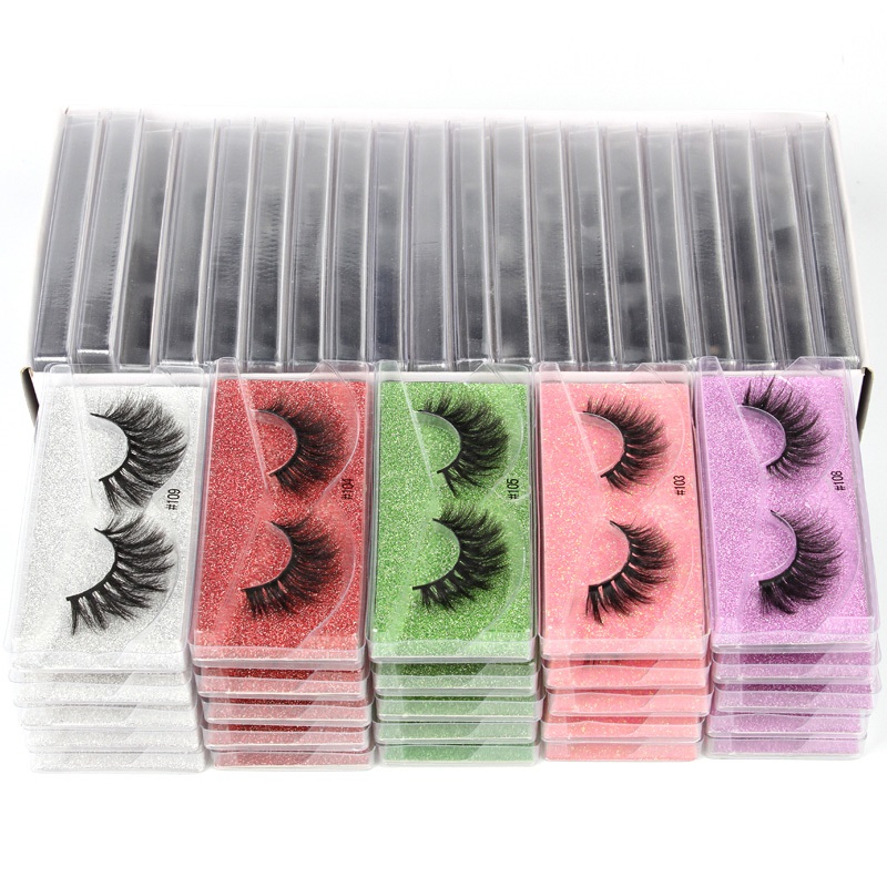 

Wholesale Faux Mink Eyelashes 3D Lashes Natural Long False Eyelash Soft Lash Pack Makeup For Beauty
