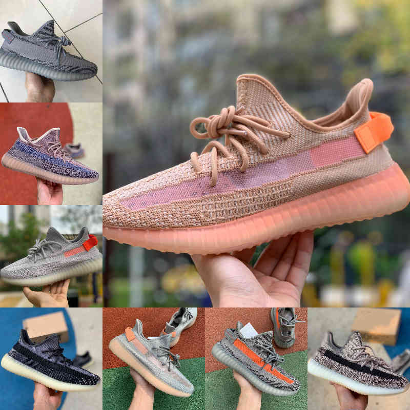 

2021 New Kanyes Yecheil Yeshaya Black Static Citrin Cloud White 3M Reflective Casual Shoes Gid Glow True Form Clay Butter Mens Women Designe