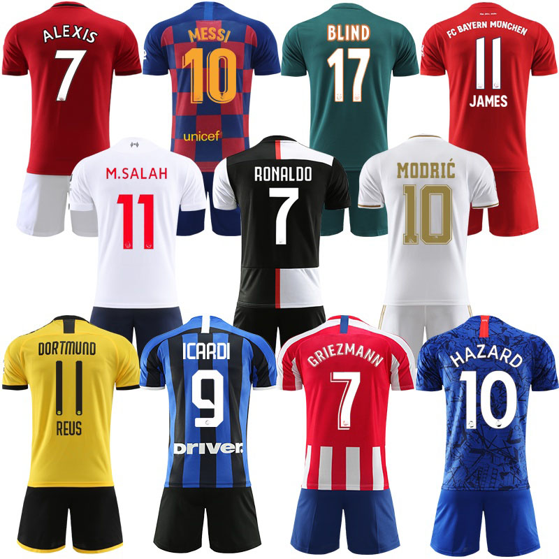 Juventus customized new short-sleeved C Barcelona home Messi Real Madrid adult men's jersey Men's Tracksuits