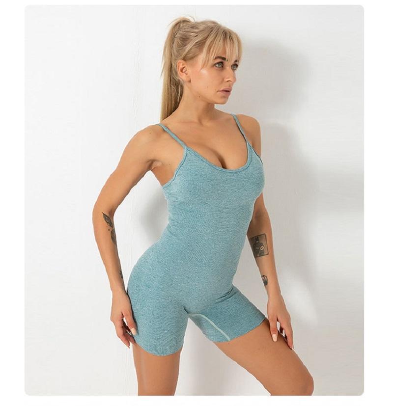 

Women' Jumpsuits & Rompers Yoga One Piece Gym Running Sportswear Women Fitness Sports Workout Clothing Female Solid Color Bodysuit, Red