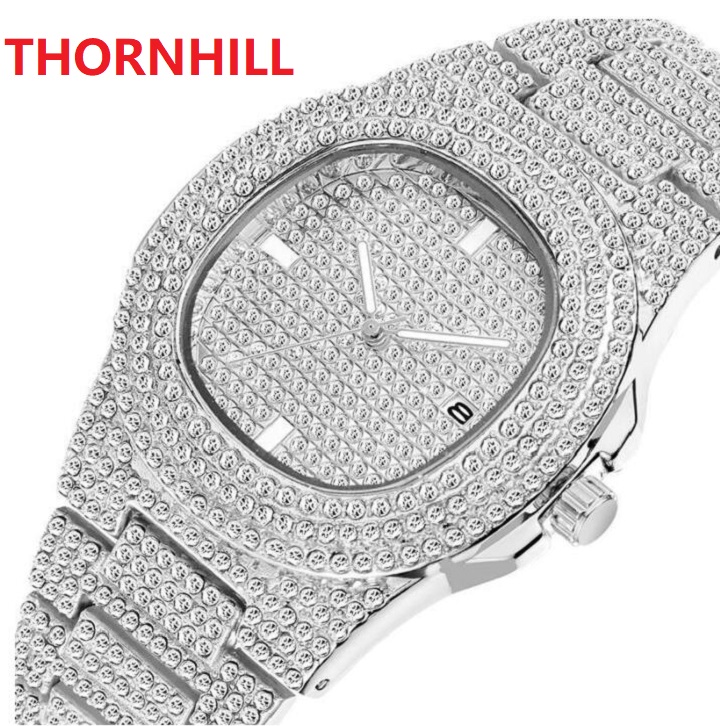 

Fashion Square Designer watch for mens and womens all diamond strap quartz movement women wristwatch auto date high quality deisgner men wat, Slivery;brown