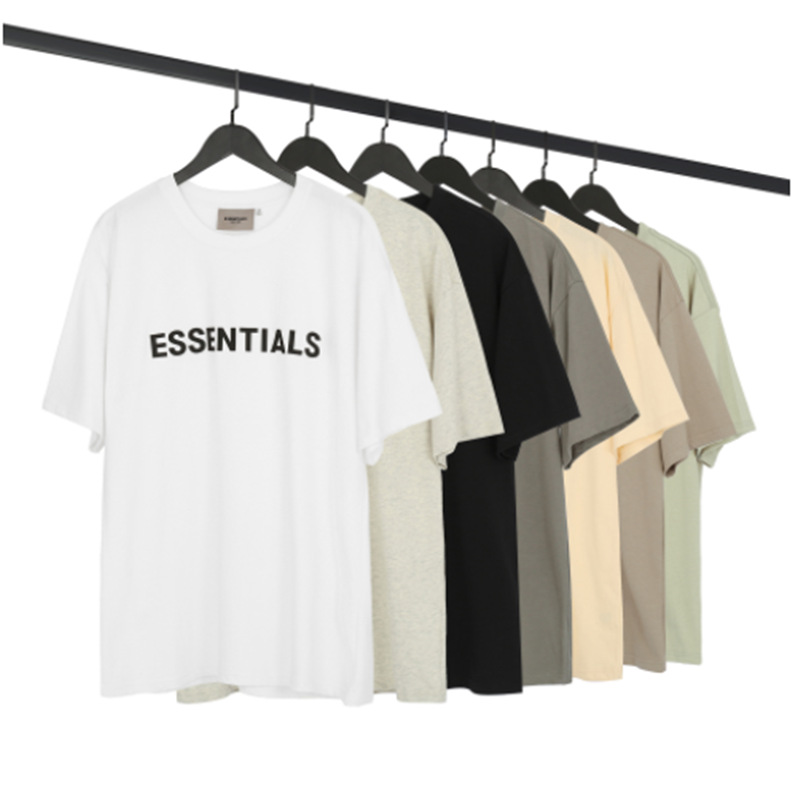 

Essentials T Shirts O Sleeve Design FOG Tees & Polos Pure Cotton Men's T-Shirts Spring&Summer Fashion Style Sales Off, White;black