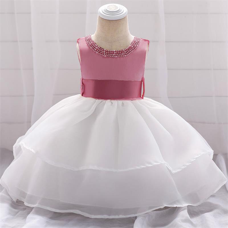 

Girl's Dresses Elegant Baby Clothes Girls Party Dress Flower Princess Costume Fluffy First Communion Baptism Vestido, Red;yellow