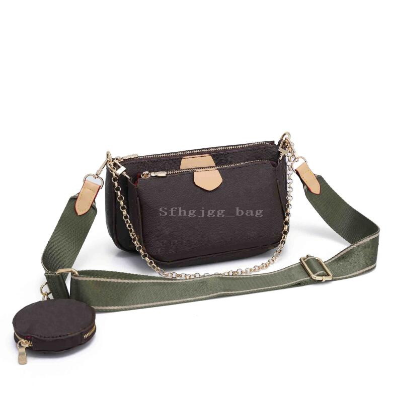 

Women Shoulder Bags High Quality Ladies Cross body small Bag Purses Three-piece combination handbag coin purse