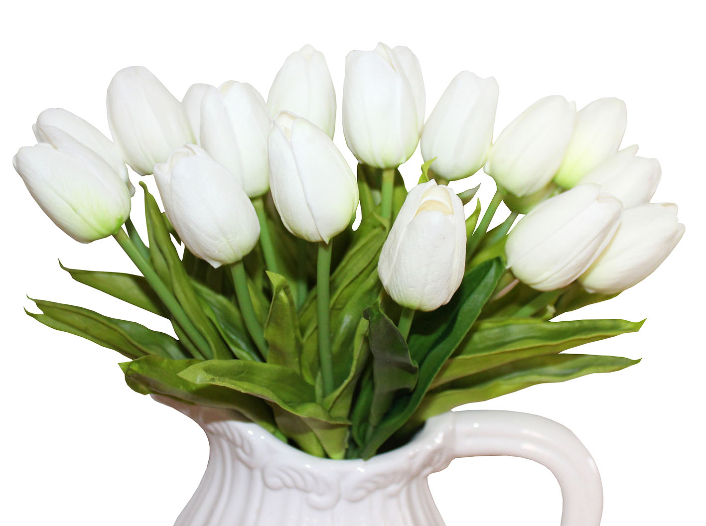 100pcs Tulips Artificial Flowers Fashion Real Touch White Tulip Wedding Bouquet Home Centerpieces Table PU Fake Flower Whole Sale 40 Colors-image-696128138