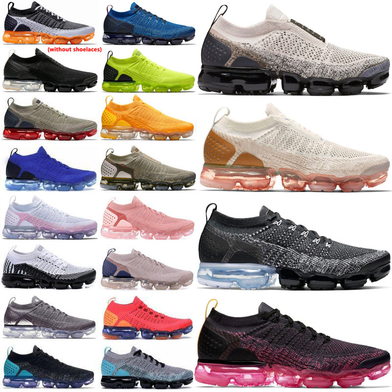 

2022 Newest Knit 2.0 Low Running Shoes Triple Black Designer Mens Women Sneakers Vapor Fly White Breathable Cushion Maxes Trainers Chaussures Zapatos, Shoe box