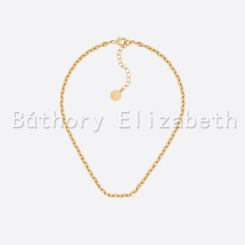 

Báthory · Elizabeth High qualty 1:1 luxury retro necklaces jewelry gold pearl necklace gifts for women accesories
