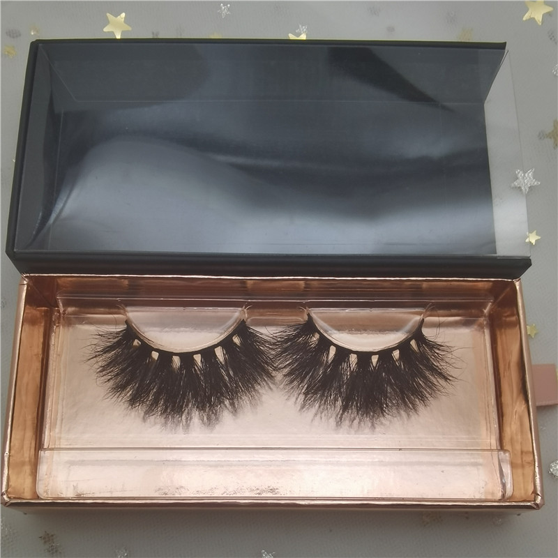 

25mm Mink Eyelashes Fluffy Wholesale 5D Lashes With Drawer box Makeup Dramatic Long Natural Eyelash Vendor K09