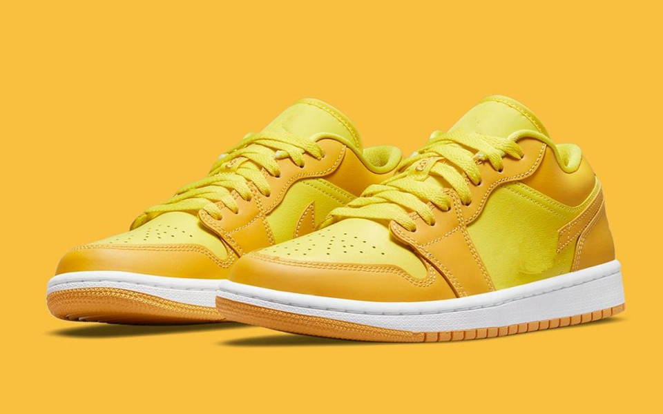 

Jumpman 1 Low Yellow Strike OG Basketball Shoes Designer Sports Sneakers With Original Box