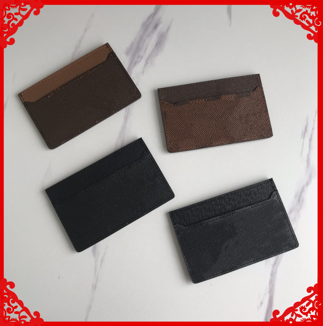 

Hot Selling bags Luxurys Mini Credit Card Wallets Fashion Classic Business Vintage Genuine Leather Women Letter Stars Floral Purse Zip Clip Bill Holder, Black grid