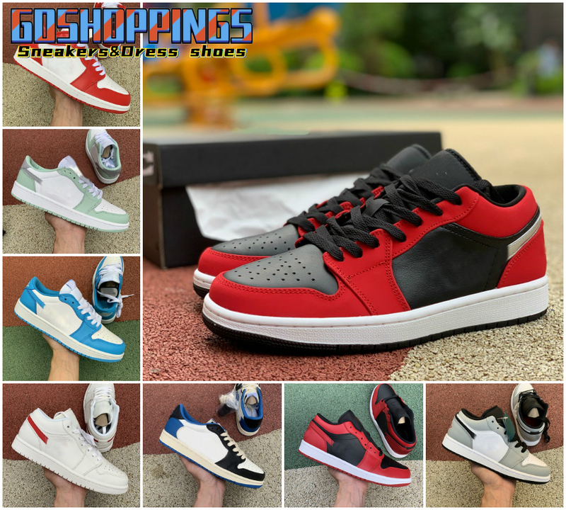 

University blue black Mens 1 basketballs Shoes Jumpman Low 1s Women Banned Bred Chicago Black Toe Court Purple Pine Green UNC Shadow Sports, A-j018
