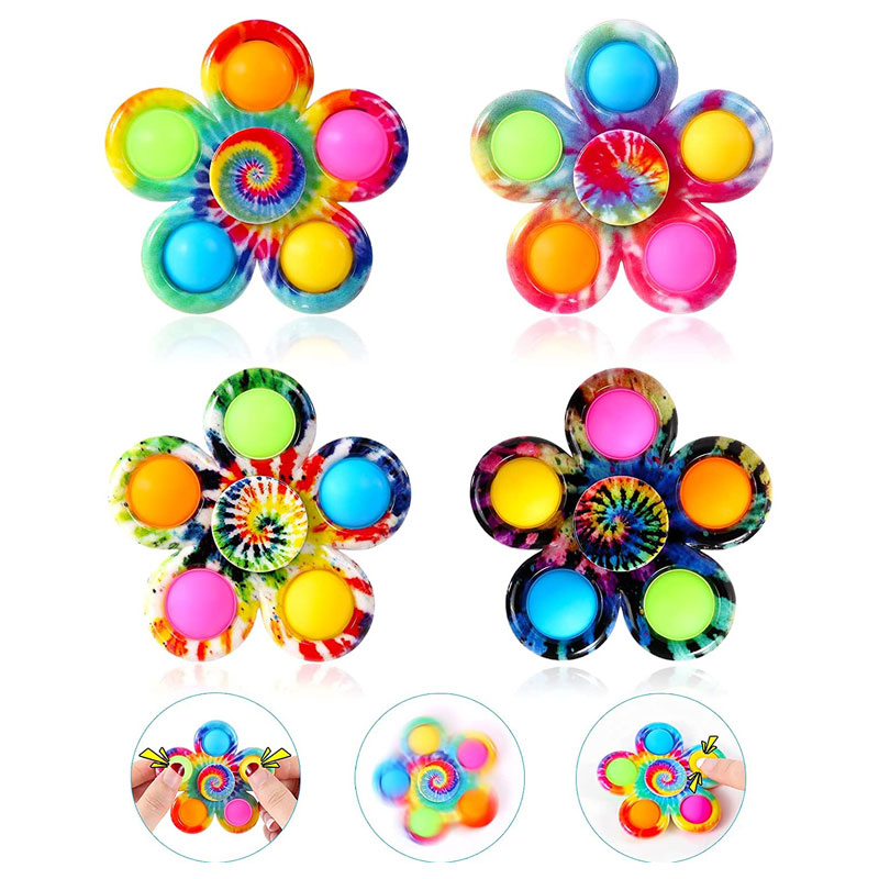 

Etrue Fidget Spinner Pop Up Toys Push Pops Bubble Simple dimple Fidgets Toy Party Favor Sensory Fidgeting Toyes Octopus Popping Hand Spinners Stress Relief for Kids