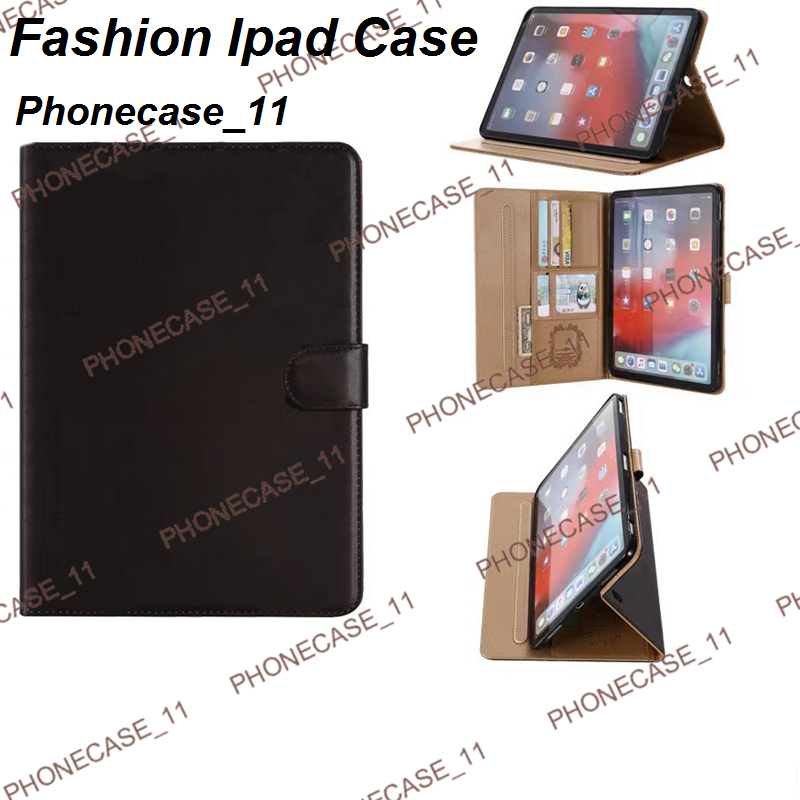 

Fashion Designer Cases For Samsung Tab ipad 2020Year 12.9 pro 11 Air10.5 mini123 mini45 ipad10.2 Classic Leather Card Pocket High-grade Tablet Case 070550