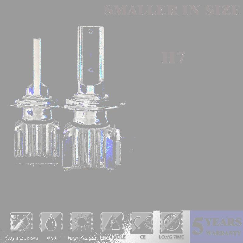 

Car Headlights 1Pair Led Mini COB 36W 6000LM Headlight Conversion Kit Bulb Lamp Bulbs H7 6000K Light Beam Fast Delivery