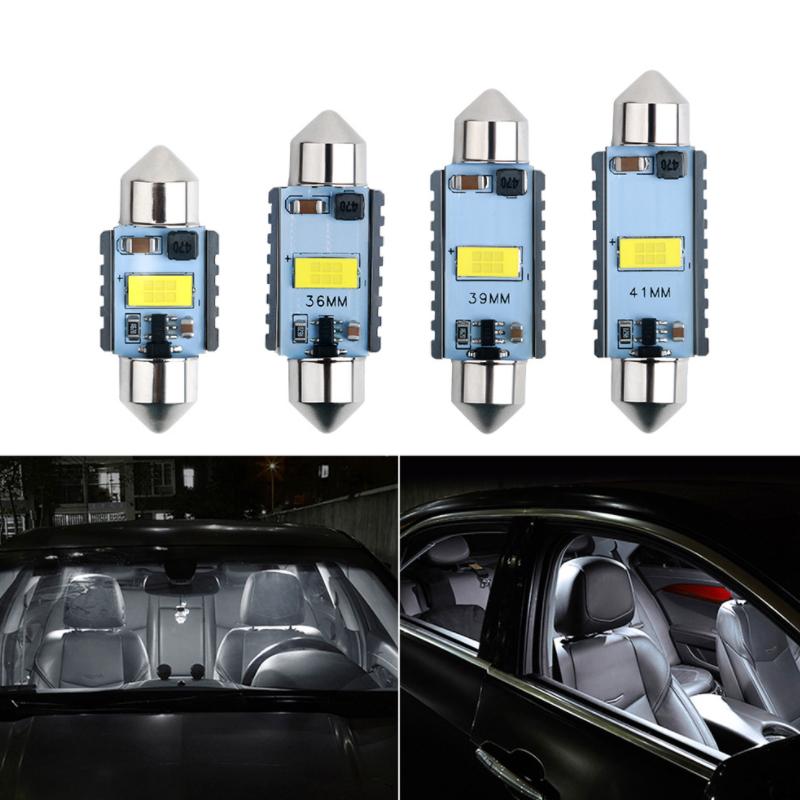 

Emergency Lights 1X Festoon C5W C10W 31mm/36mm/39mm/41mm LED Bulb Canbus 3570 Chip Interior Dome Lamp Reading License Plate White 12V 24V