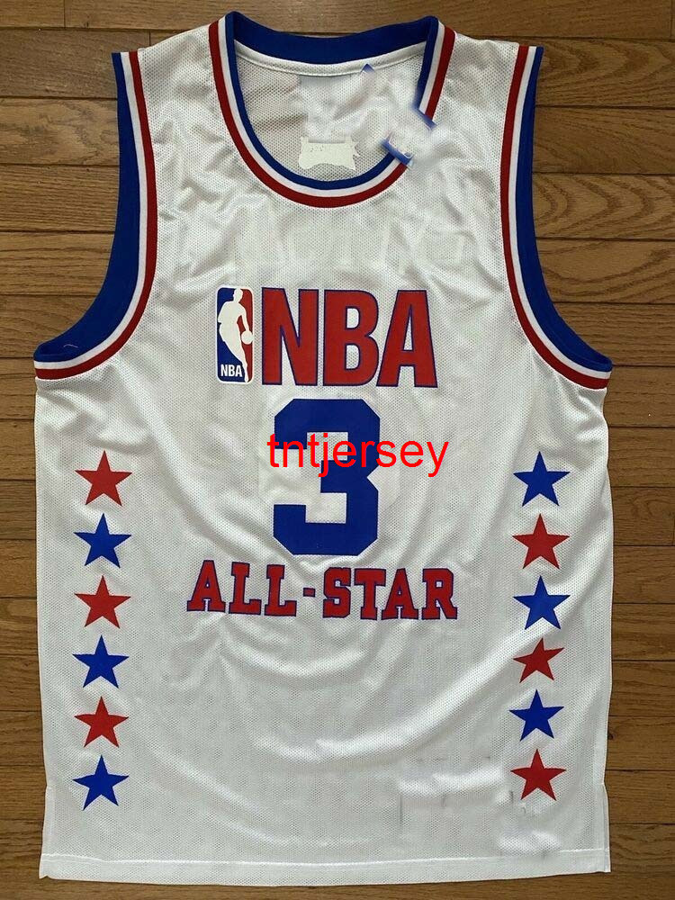 

Stitched 1987-88 Jersey 2003 All Star Allen Iverson New Embroidery Jersey Size -6XL Custom Any Name Number Basketball Jerseys, White