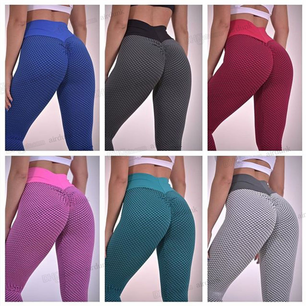 

Scrunch Booty Leggings Fitness Workout Yoga Pants Women Elastic Jaquard Textured High Waist Legging For Dropper Sales Plus Size Black Fitnes White Quick Dry Tiktok, Style -1