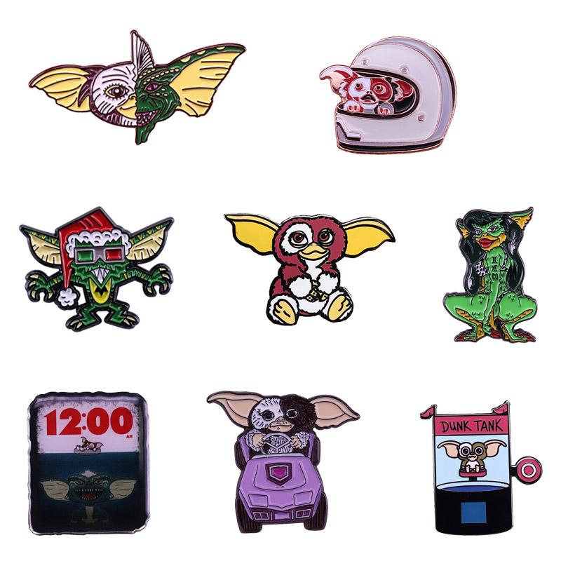 

Pins, Brooches Gremlins Enamel Pin Retro 80s Comedy Horror Film Brooch, Gray